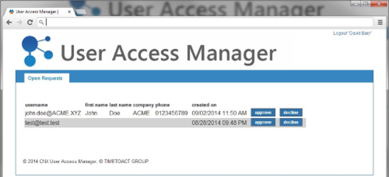 User Access Manager (UAM) for IBM Connections
